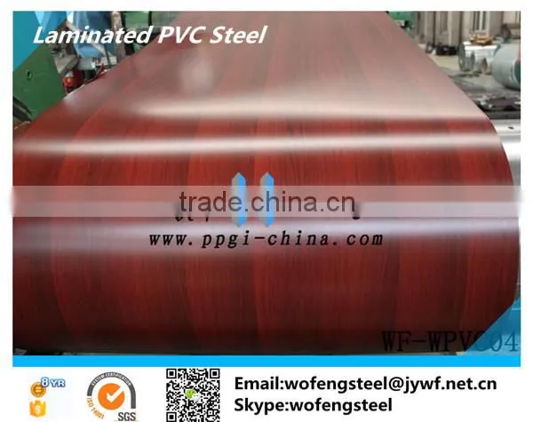 PVC Film Laminated Printed PPGI Steel Coil photo-4