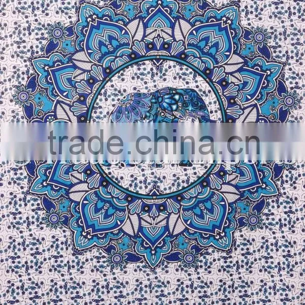 Ethnic Indian Elephant Mandala Gypsy Tribal Hippie Wall Decor Bohemian Tapestry photo-2