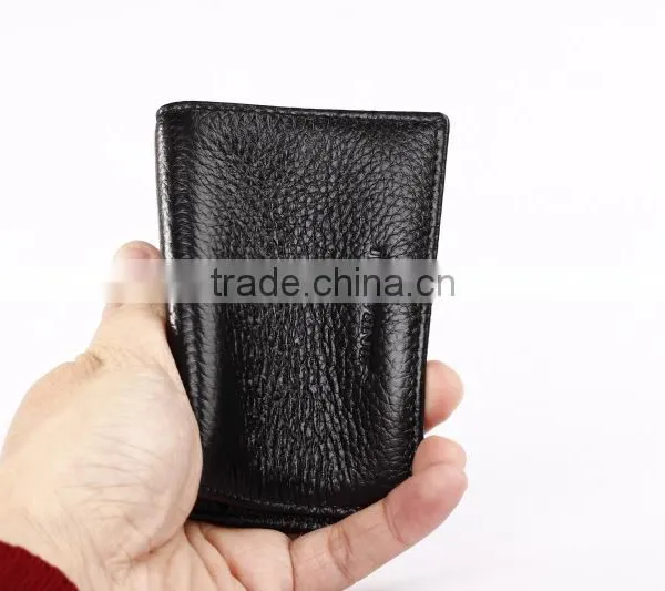 Genuine Leather Card Holder Name Card Wallet Business Card Case photo-5