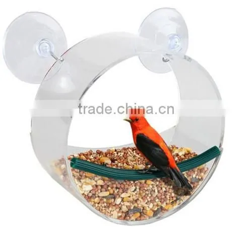 Good Acrylic Round Window Bird Feeder