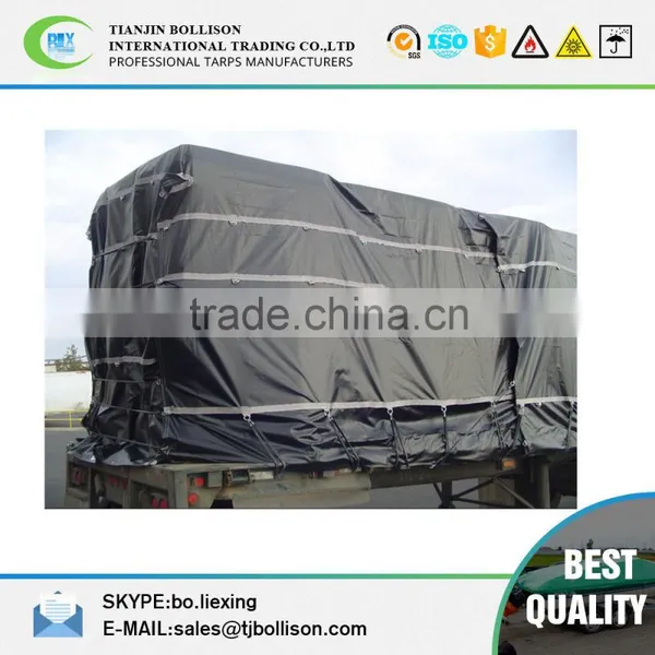 24' x 27' Flatbed Truck Tarp - Light Weight Lumber Tarp With 8' Drop photo-4