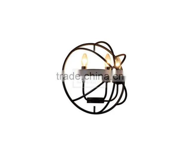 Vintage Retro Wall Sconce Metal Cage Wall Lamp Wall Mount photo-4