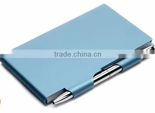 Aluminum Diary Card Holder, Id Card Holder With Pen, Id Card Holders for Christmas Gift photo-6