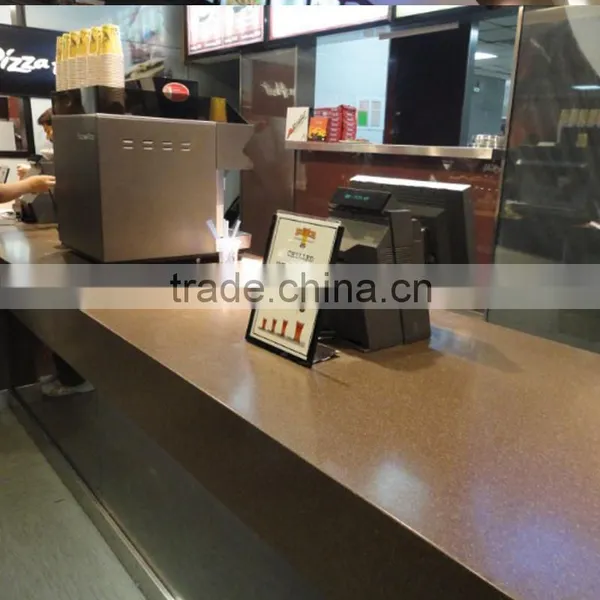 Custom LED Reception Desk/high Quality Hotel Front Reception Counter photo-6