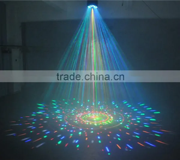 Mix LED Laser White Strobe + RGBWY LED Beam + 150mW RG 8 Pattern Laser Light | 3 in 1 Led Lights Laser photo-4