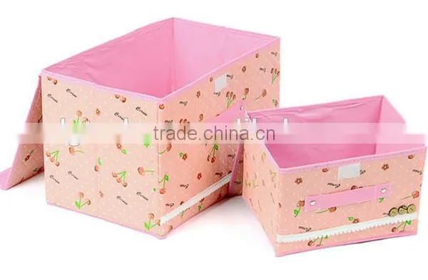 Eco-Friendly Portable Clothes Sundries Hard Cloth Storage Bag Case Container Box photo-3