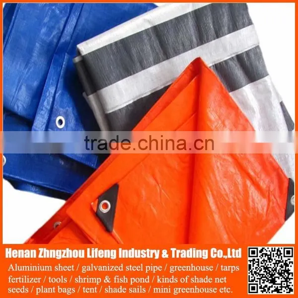 60-300g Waterproof Sunproof pe Tarps for Tent , Tarp Rolls for Roofing Cover , Hay Tarp to Cover With Grommet photo-3