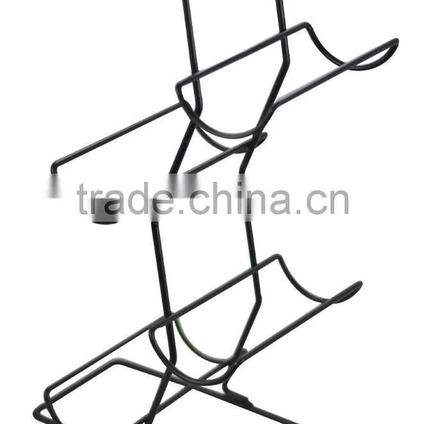 Countertop Black 4 Bottle Wine Rack photo-2