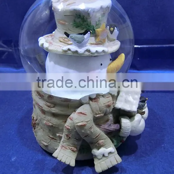 Custom Resin Cute Snowman Christmas Snow Globe photo-2
