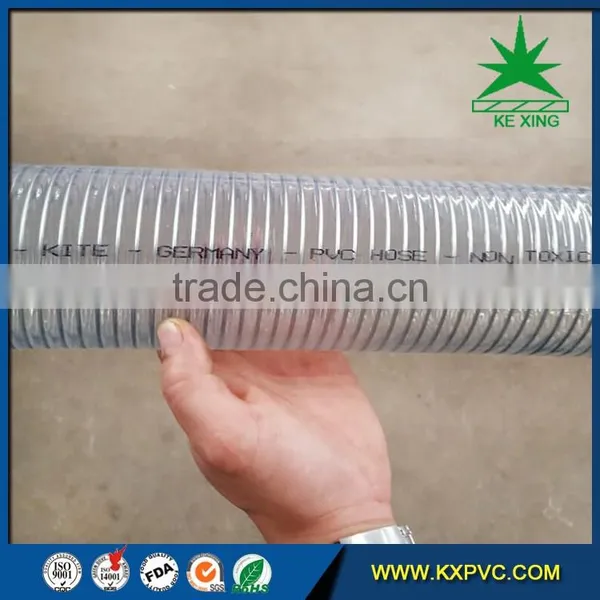 High Transparent Flexible PVC Steel Wire Reinforced Hose photo-5