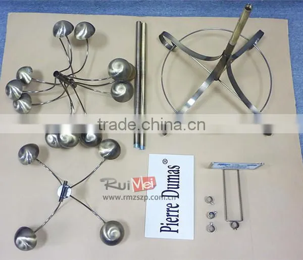 Customized Floor Standing Metal 4-Layer Spinning Display Stand for Wig photo-4
