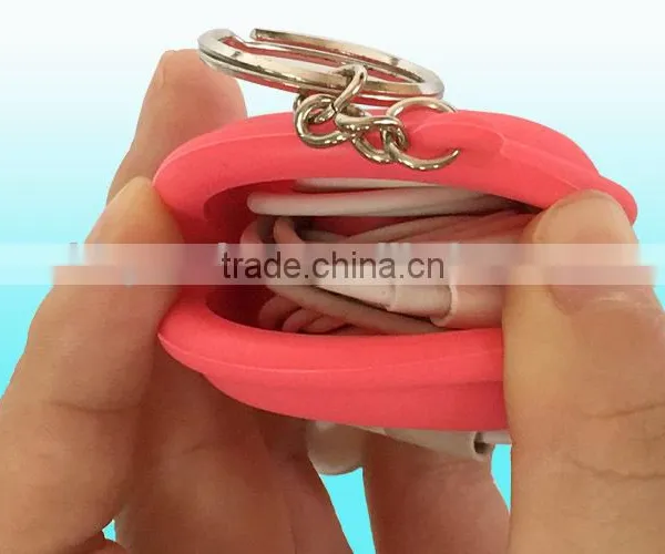 Keychain Silicoen Earphone Holder,earphone Cable Winde photo-3