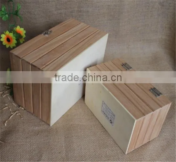 High Quality Natural Unfinished Luxury Wooden Gift Craft Box Wholesale photo-3