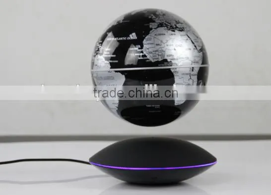 Magnetic Floating Levitation Globe Unique Maglev Globe Silver Color photo-6