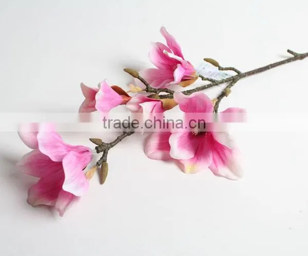 SJ10131014 New Arrival PE Material Artificial Magnolia Flowers Sale photo-3