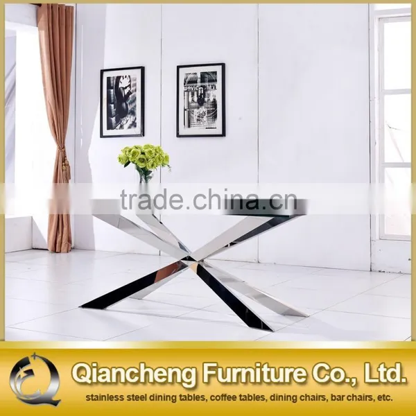 2017 Modern Big Size Glass Top Home Furniture Dining Table photo-6