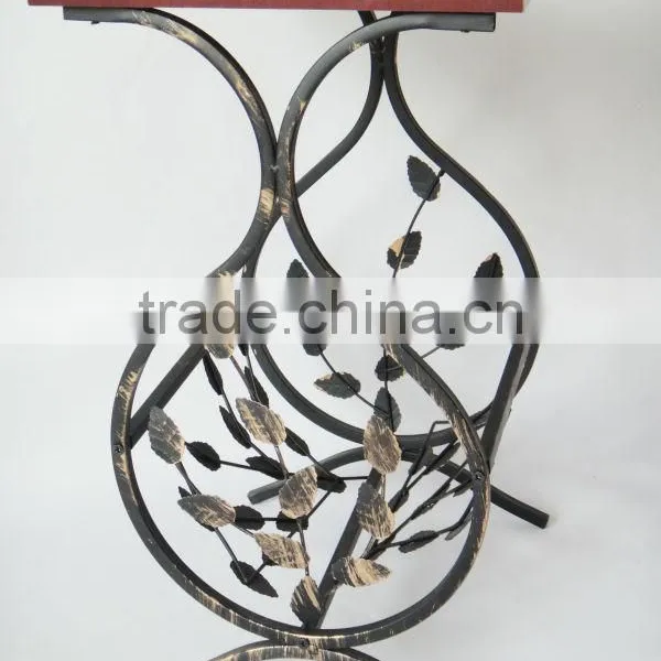 2014 New Living Room Metal Frame Magazine Storage Table Sofa Side Table photo-4