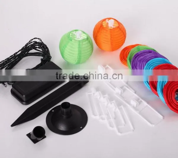 10 Mini Colorful Solar Powered Led Chinese Lantern String Light G0029 photo-2