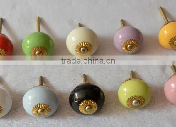 New Latest Design Mix Color Hand Painted Cabinet Knobs photo-2