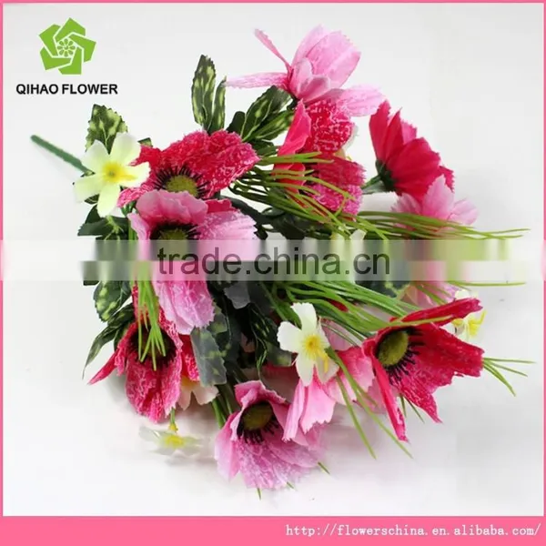 Silk Flowers Bouquet Decorative Landscaping Fabric Flowers photo-4