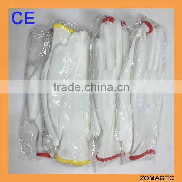 ZOMAGTC 13 Gauge Knitted White PU Hand Gloves photo-6