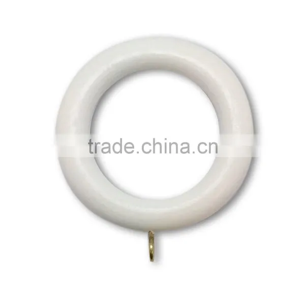Great White Wooden Timber Curtain Rod Ring For Curtain Rod 35mm photo-2