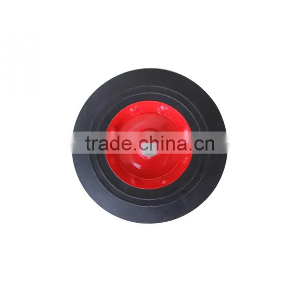 Qingdao Wantai 5 Inch Pneumatic Wheel Rims Wheel Solid pu Wheelbarrow Wheels photo-4