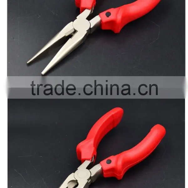 2016 Animal Handle Function Long Nose Plier,Mini Plate Diagonal Cutting Pliers ,Carbon Steel Plier Black photo-2