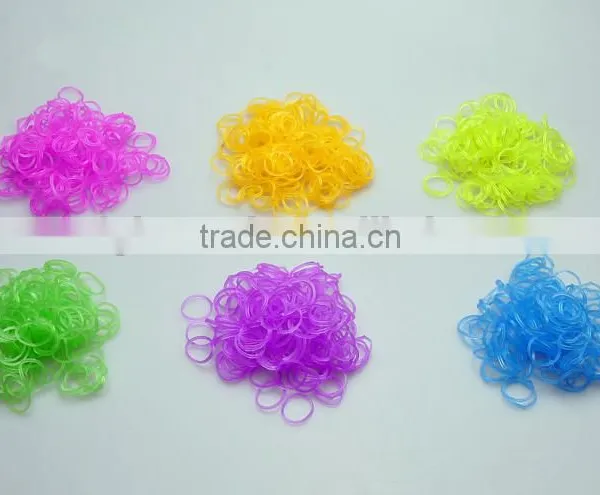 DIY LOOM BANDS BRACELET MAKING KIT INCLUDES 300 Colorful RUBBER BANDS LOOM CLIPS photo-2