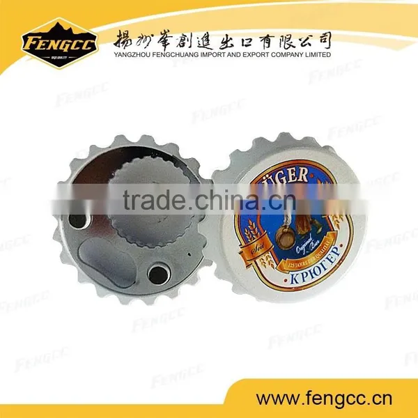 Promotion Round Beer Bottle Cap Shaped Magnet Bottle Opener for Beer Bottle photo-3