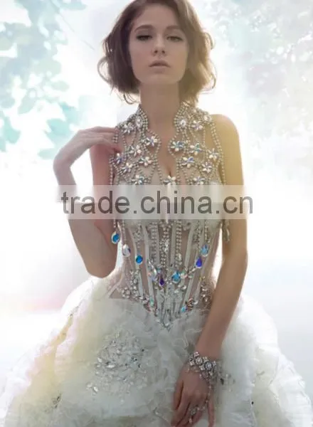 Hot Popular 3042 AB Color Round Crystal Sew on Stones,widely Used on Dress/jewelry/shoes/bags Ect photo-5