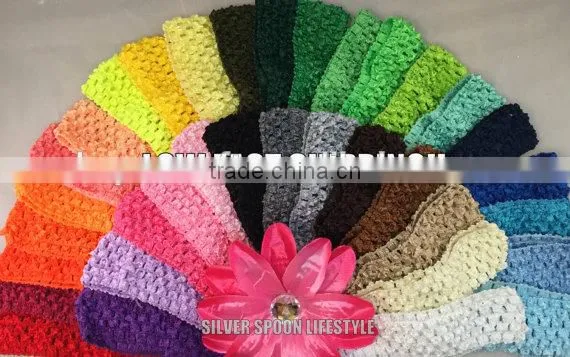New Arriven Wholesale Baby Handmade Elastic Crochet Headbands,Baby Crochet Headbands Wholesale Price photo-2