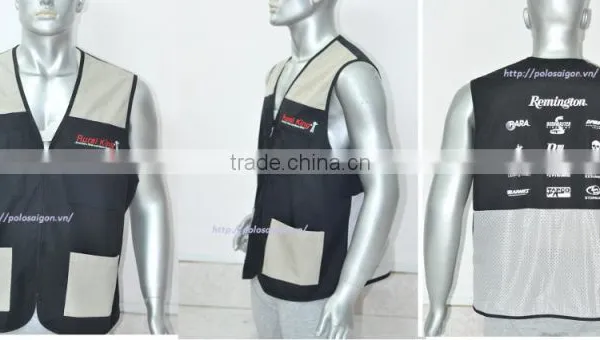 Customized Wholesale Mesh Safety Vest With Pockets