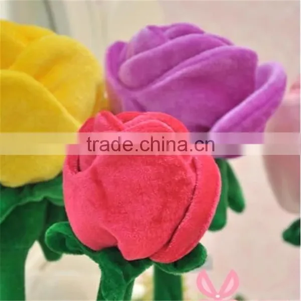 Plush Beautiful Home Decoration Vases Wall Decor Mural Flower Simulation Valentine's Day Gift and Wedding Decoration photo-4
