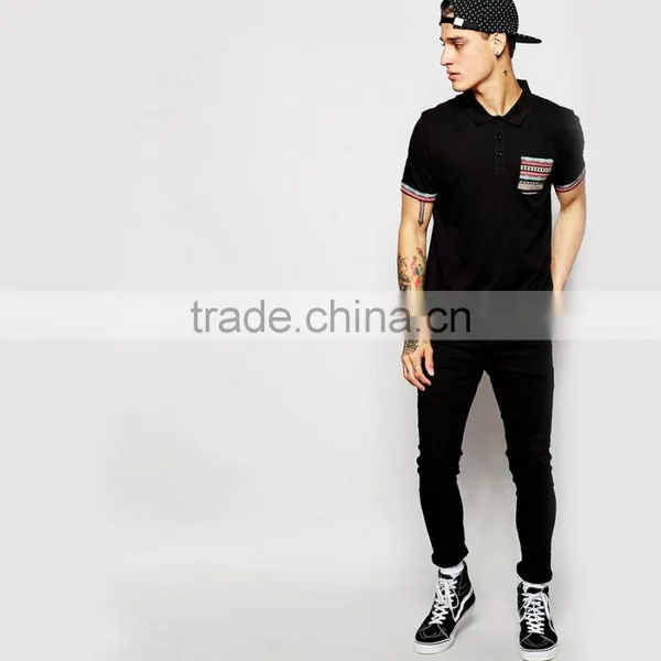 Custom Men's Two Color Polo Shirt Cheap Wholesale Two Color Polo Shirt photo-3