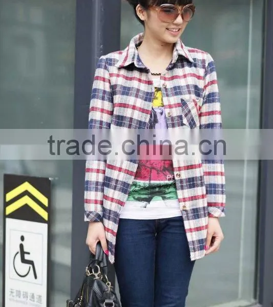 Custom Wholesale Mens Checked Shirts Long Sleeve Flannel Shirts photo-4