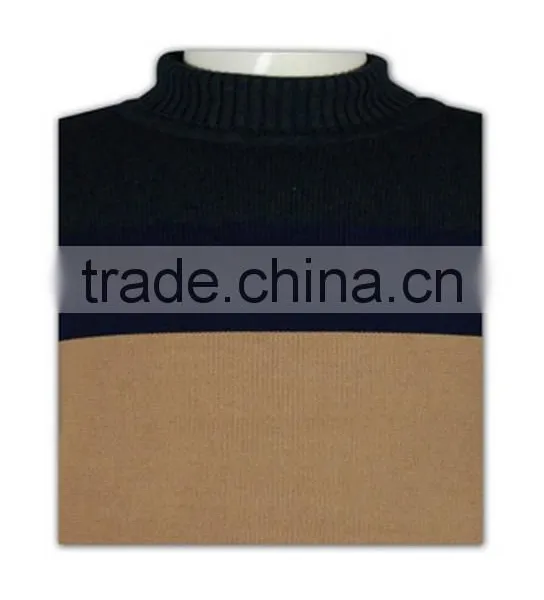 ISO9001/BSCI Manufature OEM Service 100%cotton Mens High Collar Sweaters photo-5