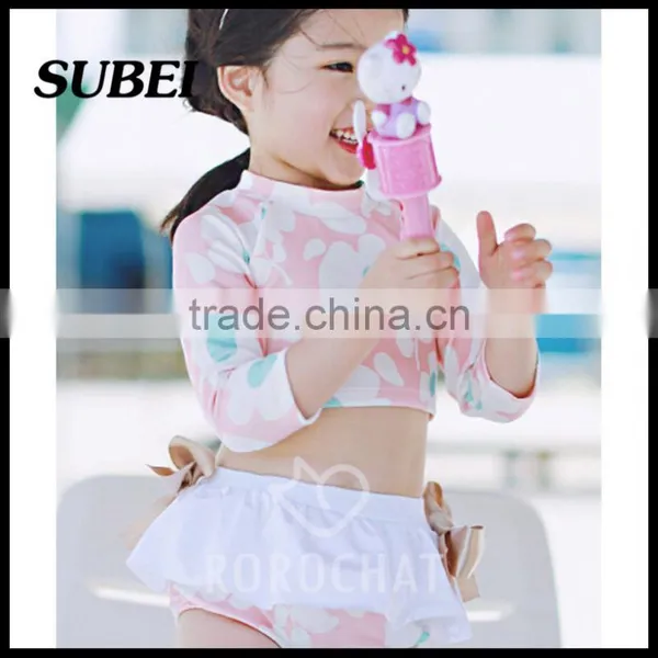 2016 New Children Swimsuit Girls Swimsuit Split Bikini Hot Spring Bathing Suit Child Baby Princess photo-2