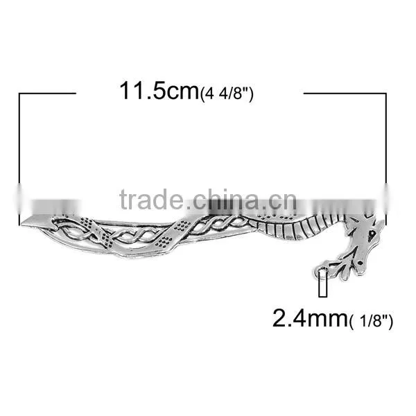 Wholesale Dragon Antique Silver Zinc Based Alloy Bookmark photo-3