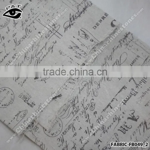 New Design Fabric Textile For Sofa Letters Printed Pattern photo-3