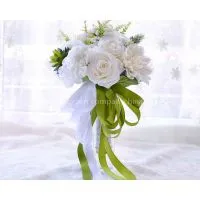 Succulents Series Bride Holding Flowers photo-3
