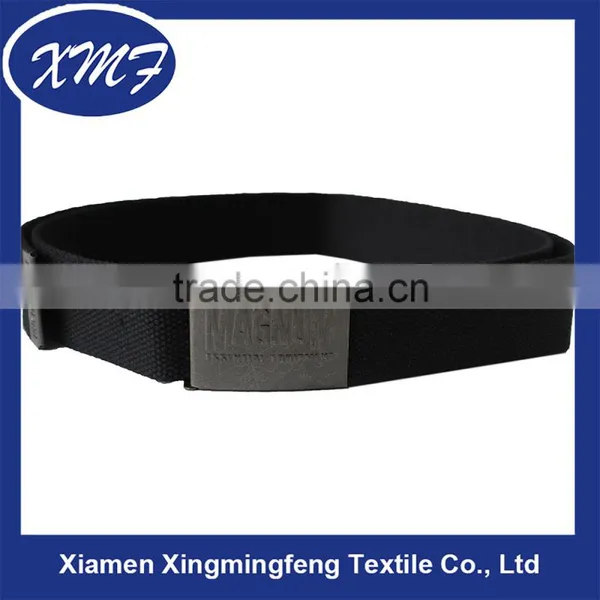 Hot Sale Custom Cotton Web Belt Slider Buckle Fabric Belt for Men photo-4