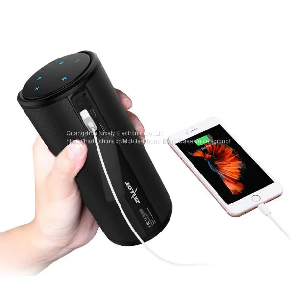 S8 HIFI Touch Control Portable Wireless Bluetooth Speaker With Sling Cover Car Music Speaker photo-4