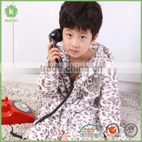 Environmental Super Soft Flannel Children Bathrobe photo-6