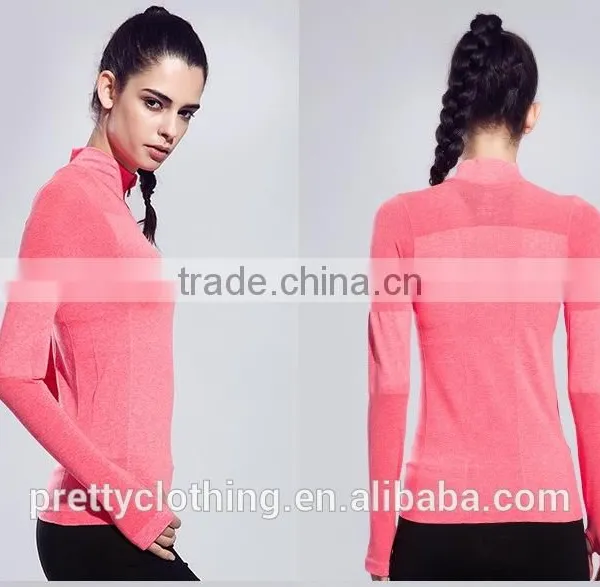 Women's Sweatshirts Half-Zip Quarter Long-Sleeve Yoga Running Pullover Jacket photo-2