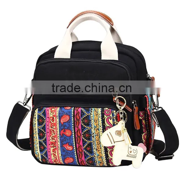 Wholesale Red Color Women's Backpack With Zipper photo-2