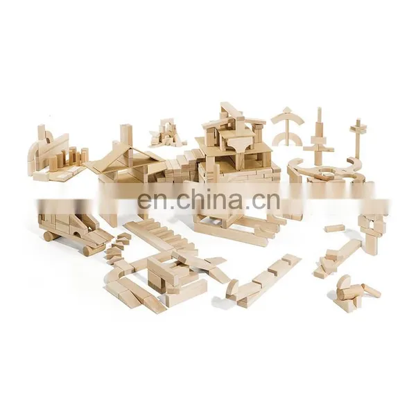 Early Educational Kids Learning Wooden Montessori Building Blocks Set photo-2