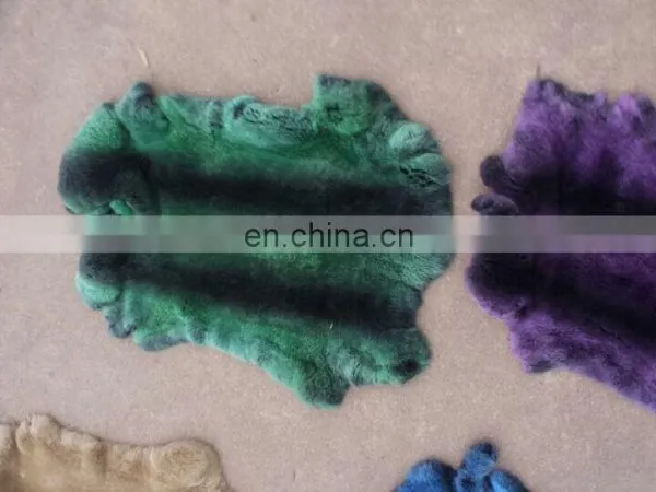 Top Grade Natural New Finished Tanned Processed Rex Rabbit Fur Skin photo-4