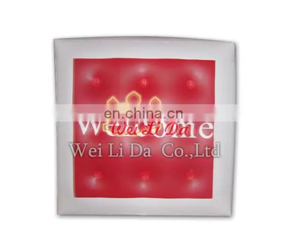 Big Weclome Red Inflatable Balloon Cube Custom for Sale