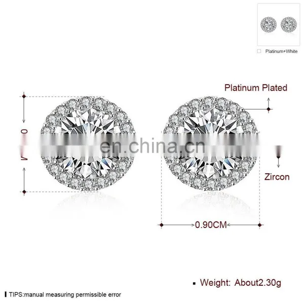 Latest Design of Round Diamond Earrings for Girls Jewelry With Best Price photo-2